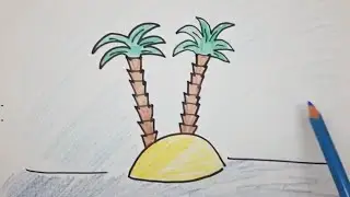 איך מציירים עץ דקל | ציור של טו בשבט