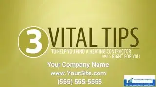 HVAC Heating Contractor - Promotional Videos by IMS Studio
