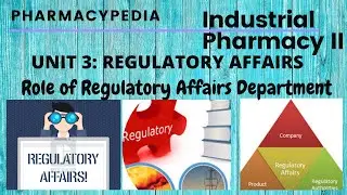 ROLE OF REGULATORY AFFAIRS DEPARTMENT AND RESPONSIBILITY OF REGULATORY AFFAIRS PROFESSIONALS !!