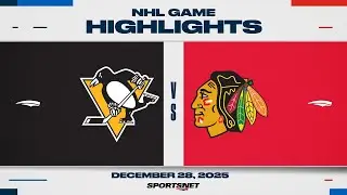 NHL Highlights | Penguins vs. Blackhawks - December 28, 2025