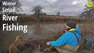 Winter Small River Fishing - Exploring New Swims In High Water - 4/2/26 (video 625)