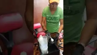 Mechas Dark Golden con Eliminaci&oacute;n de tono rojo