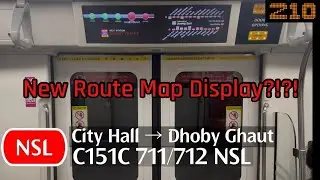[SMRT][New Route Map Display] KSFC C151C [711/712][City Hall - Dhoby Ghaut]