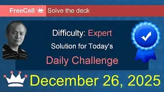 Microsoft Solitaire Collection: FreeCell - Expert - December 26, 2025