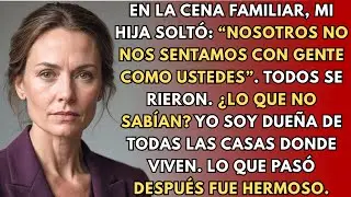 En La Cena Familiar, Mi Hija Dijo: “No Nos Sentamos Con Ustedes”. Todos Rieron… Hasta Que Hablé.