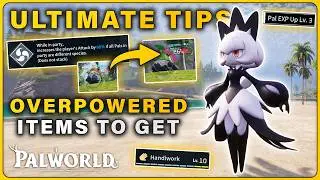 Palworld 1.0 ULTIMATE TIPS and OP ITEMS you Have to Get in Mid Game