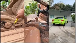 Cleaning and repairing a flood-damaged old car #stressrelief