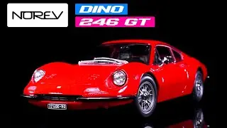 1968 Dino 246 GT Red 1/18 Diecast Model Car by Norev