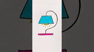 How to draw a night lamp | easy drawing for kids #stepbystep #simple #artforkids #kidsart #creative