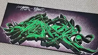 How To Paint WILDSTYLE GRAFFITI CANVAS | Joviman2405 |