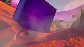 The Cube next to the Dirty Docks Crash Site just moved! Fortnite