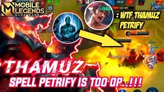 TRY THIS SPELL TO COUNTER CHOU FREESTYLE 🤣 | Thamuz Spell Petrify - MLBB