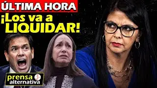 Delcy Rodríguez arrincona a Marco Rubio y a María Corina Machado!