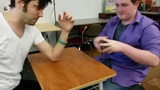 Arm Wrestling a Student