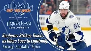 Kucherov Strikes Twice as Oilers Lose to Lightning.