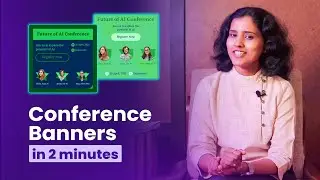 Create conference banner designs instantly with AI