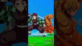 Tanjiro vs Zenitsu #anime #demonslayer #yoriichi #kimetsunoyaiba #zenitsu