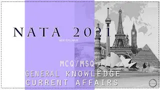 ВАЖНЫЕ ОБЩИЕ ЗНАНИЯ, ТЕКУЩИЕ ДЕЛА MCQ | АРХИТЕКТУРА |НАТА 2021 | Б.АРХ | ДЖИ-МЕЙНС |TRB