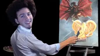 THE GREAT RED DRAGON TIME LAPSE PAINTING