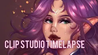 Thea - a Clip Studio Paint Portrait timelapse 🌸