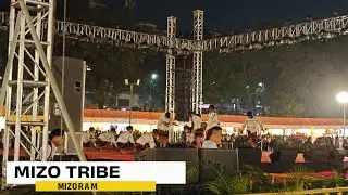 Mizo tribal traditional bamboo dance on Samvad 2025 #jamshadpur #jharkhand #mizoram 