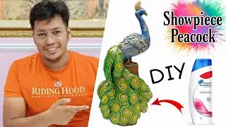 DIY Peacock Showpiece at Home | Craft Ideas | Home Decor Ideas