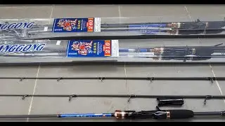 Cần lure GW Carbon 2 ngọn xài được cả máy đứng và máy ngang | Tặng cuộn dù siêu bền 200k