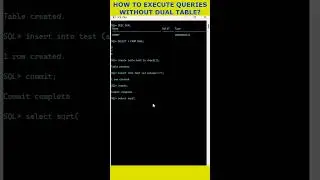 Oracle SQL: How to Run SQL Queries Without DUAL Table? #sqlinterviewquestions #sqlqueries