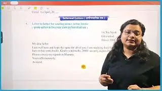 English Grammer I Class 6 I 30 Application and Letter Writing