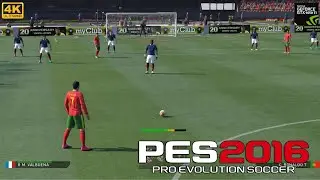 Portugal vs France | PES 2016 PC Gameplay - 4K