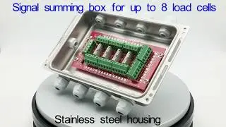 Load cell summing box for 8 load cells signal trimming