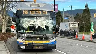 Translink 2014 New Flyer XN40 P14012 on the 188 Coquitlam Central Station