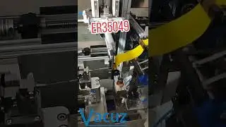 ER 35049 Transformer Coil Automatic Copper Foil Teflon Tube Insert Winding Taping Casing Machine
