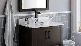 Clear Oval Tempered Slipper Glass Vessel Bathroom Sink TIS-324C