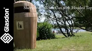 Glasdon, Inc. | Sherwood&trade; trash can with hooded top