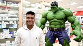 First time meet with hulk 