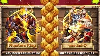 Castle Clash Double Evolving Phantom King + Evolving Orksbane