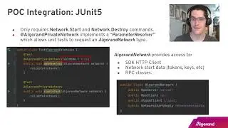 Algorand Test Integration Framework Prototype