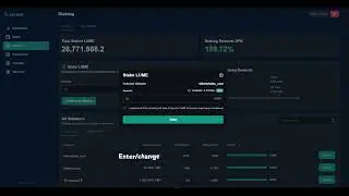Demo staking walkthrough video on Lumera Hub