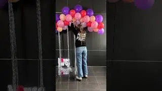 Простой лайфхак для фольгированных занавесок ✨ Быстрый совет по декору вечеринки!