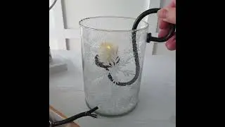 Snow Days Etched Glass Hurricane
