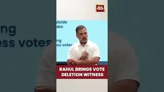 Rahul Gandhi Shows Witness Testimony on Vote Deletion | #shorts #rahulgandhipressconference