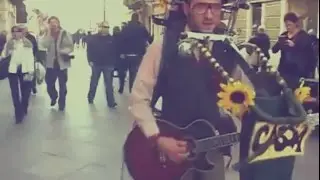 Amazing One Man Band Street Performer in Croatia Cigo Man Band