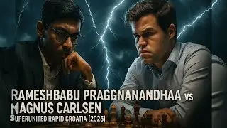 Praggnanandhaa vs Magnus Carlsen | SuperUnited Rapid Croatia 2025 | Modern Defense Showdown