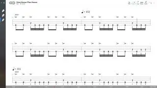 White Zombie - More Human Than Human (BASS TAB PLAY ALONG)
