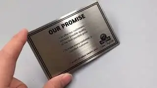 Brushed Stainless Steel Business Cards-QianXu Metal Cards