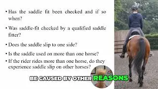 Recurrent Saddle Slip: A Hidden Indicator of Hindlimb Lameness in Horses