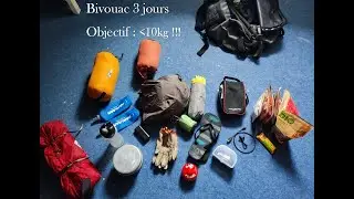 bivouac de 3 jours avec un sac de moins de 10 kg: c'est possible!!!#bivouac #trekking