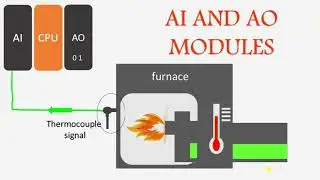 كيفيه توصيل اشاره الأنالوج ال thermocouple  AI/ AO