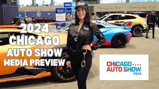 Chicago Auto Show 2024 Media Day Preview | walking Tour, February 9, 2024 [4k 60fps]